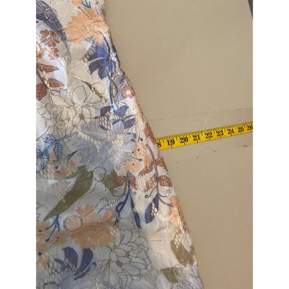 Liz Claiborne Floral Lace Dress Cap Sleeve Size 8 - Picture 8 of 10